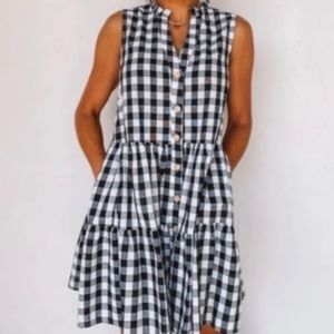 Plaid Button Up Sundress